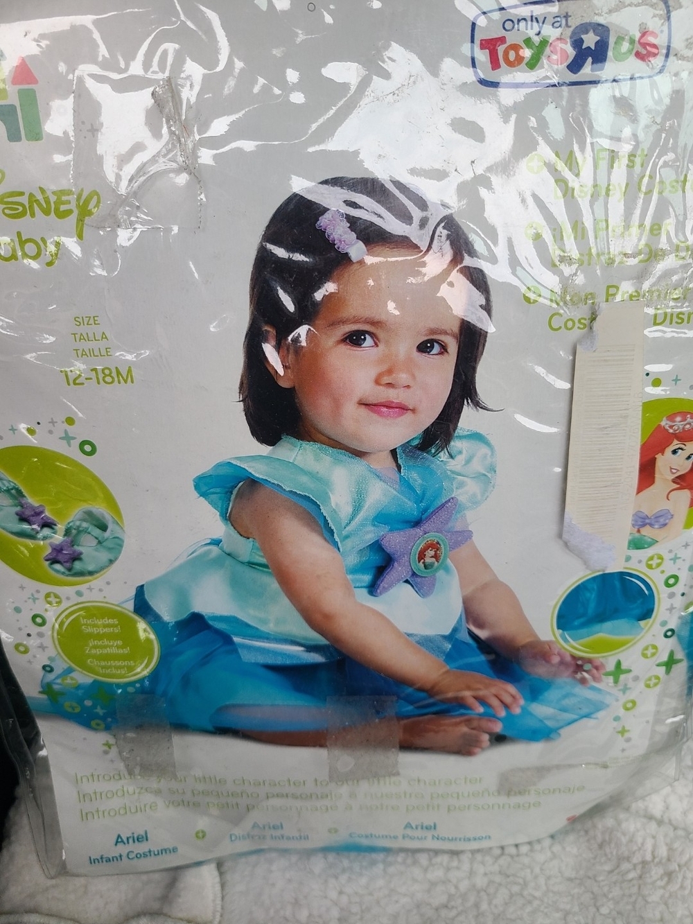 Disney Ariel Infant Costume in Aqua Blue
